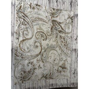 Pottery Barn Jolie Paisley Standard Sham Pillowcase Neutral